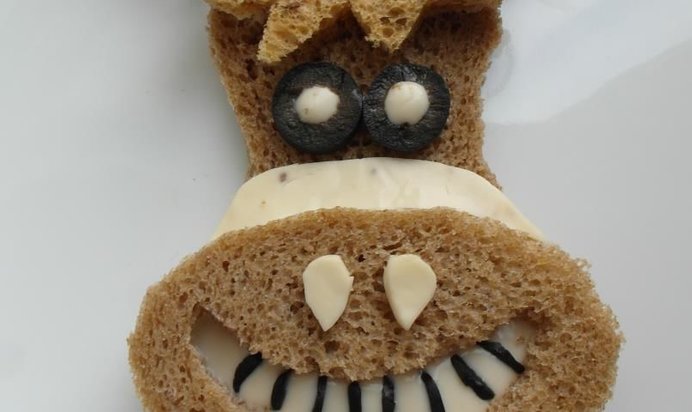 Бутерброд к первому апреля Веселая лошадка