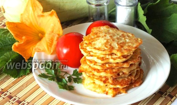 Кабачковые оладьи с сыром