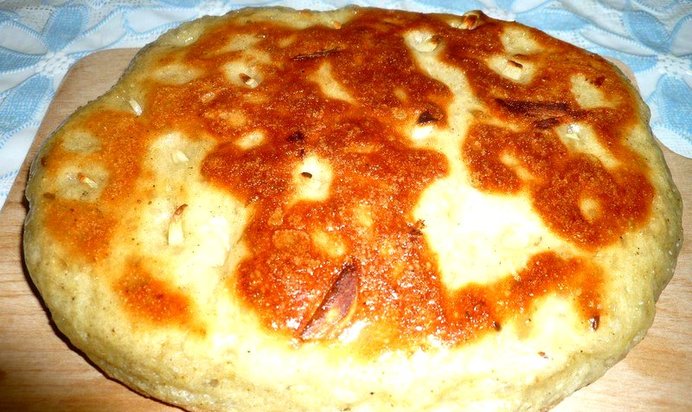 Быстрый хлебушек с чесночком