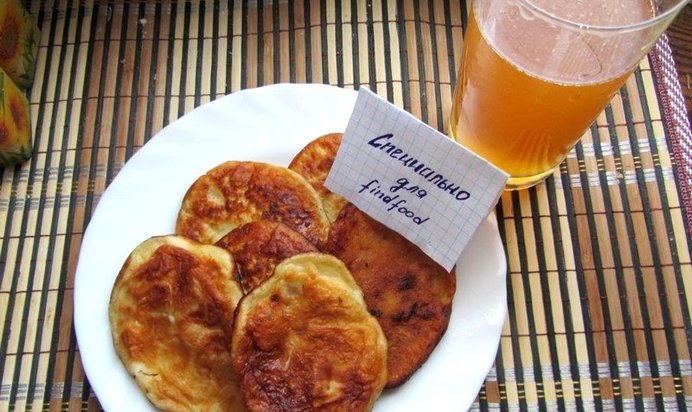 Оладьи с курагой