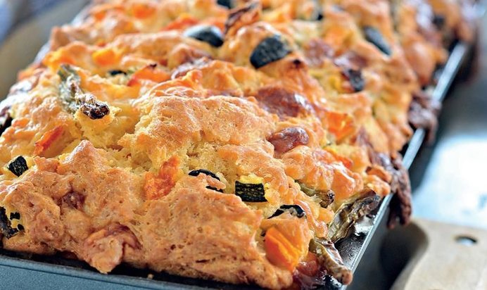 Овощной кекс-хлеб