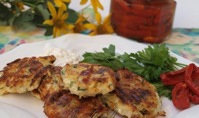 Картофельные оладьи без яиц и муки