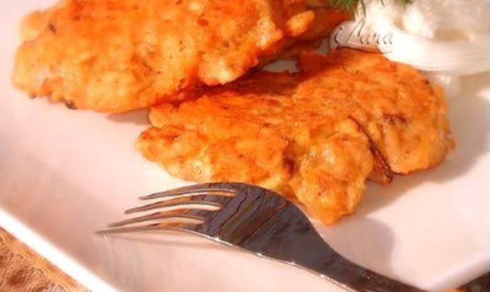 Оладьи из мацы с сыром чеддер