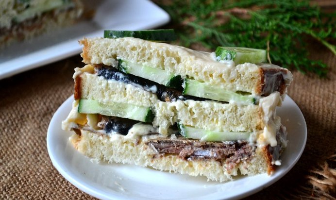 Бутербродный торт