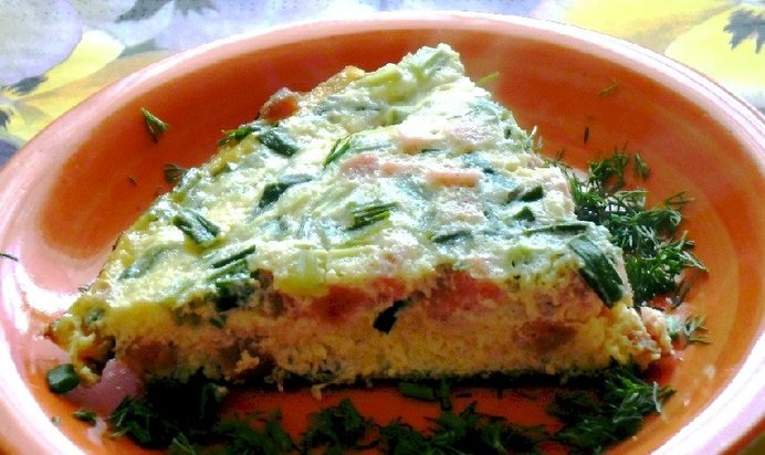 Омлет с кефиром