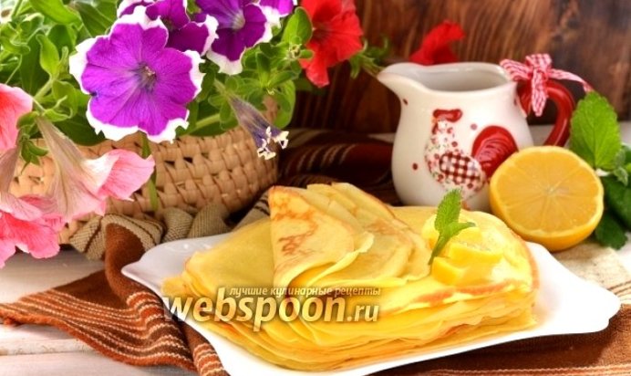 Тонкие блины на пахте
