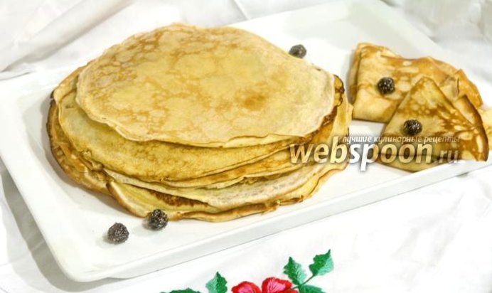 Блины на козьем молоке