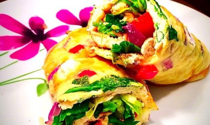 Овощной омлет диетический