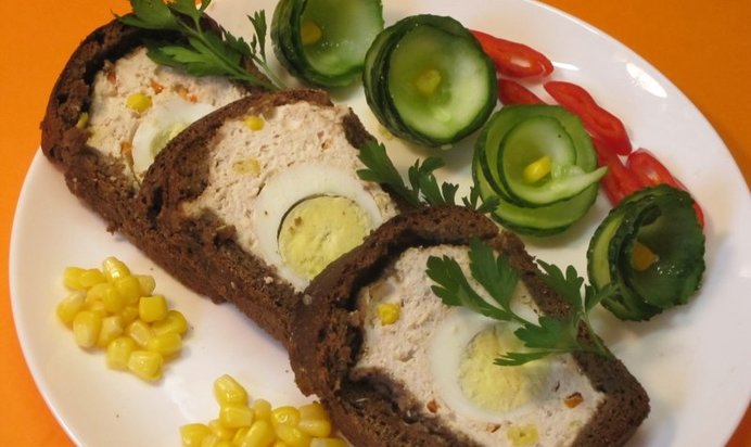 Террин Jinga в бородинском хлебе