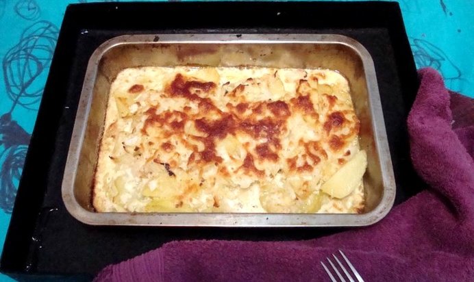 Картофельно-капустная запеканка