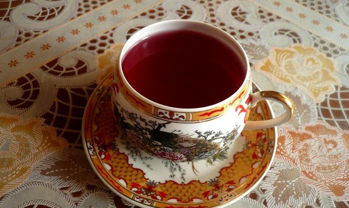 Виноградно-яблочный компот с мятой