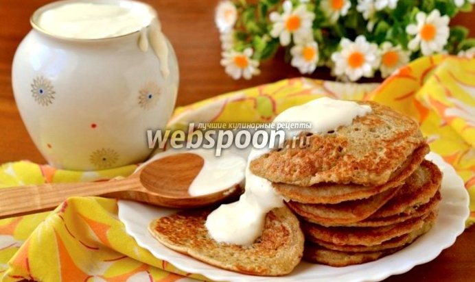 Оладьи из сквашенных овсяных хлопьев