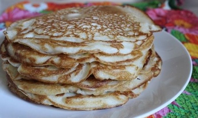 Деревенские блины на кефире