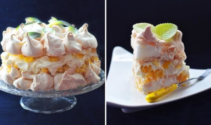 Невесомый торт-безе «Пина Колада»