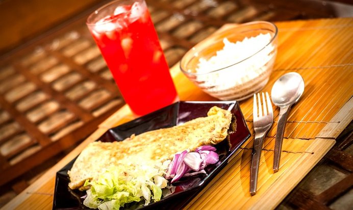 Омлет с тунцом