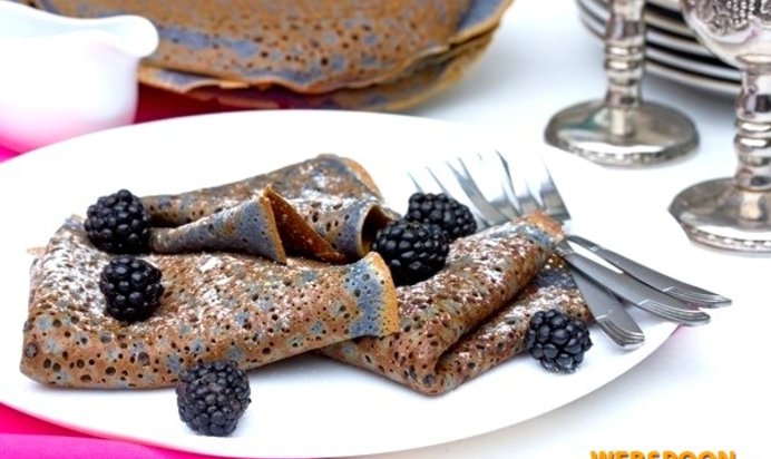 Ежевично-лимонные блины