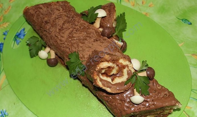 Торт Рождественское полено