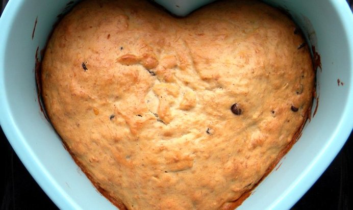 Шоколадно-банановый кекс