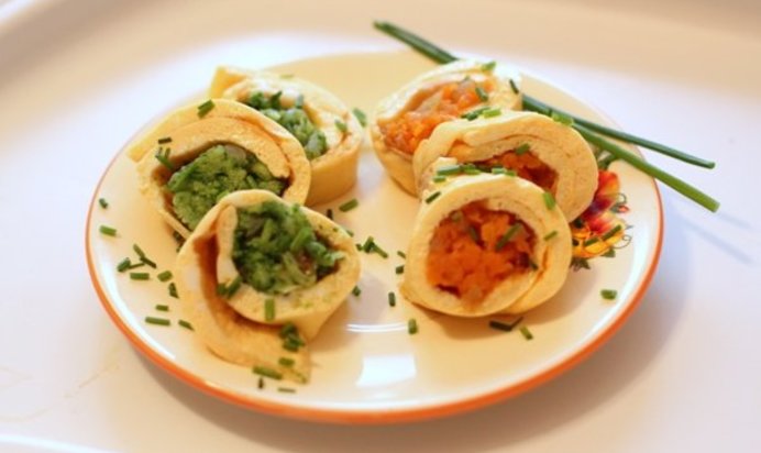 Омлет с овощами