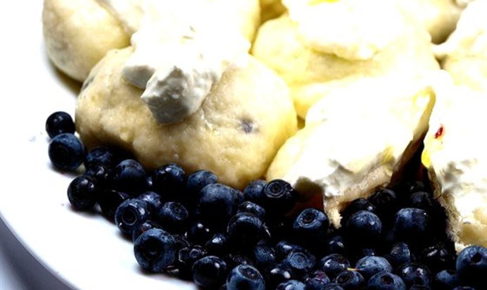 Вареники с черникой