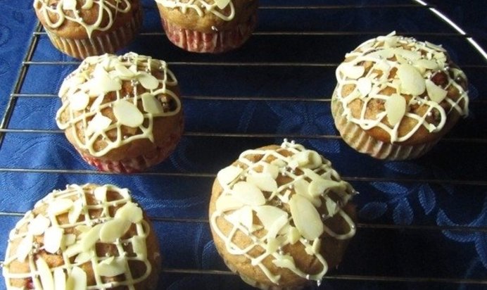 Маффины с сушеной клюквой