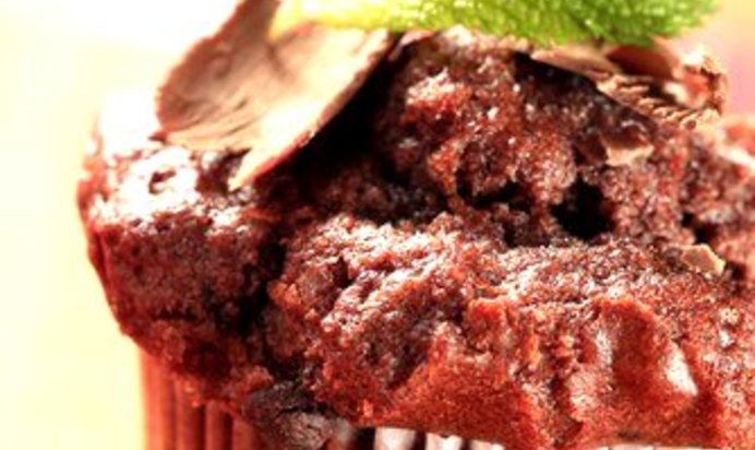 Кексы с шоколадным сыром и джемом