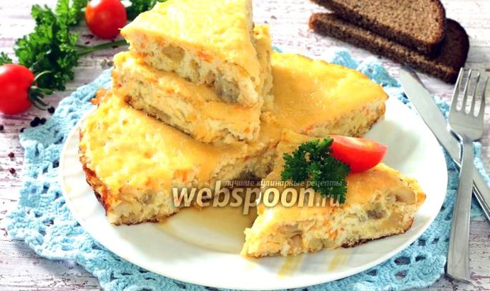 Рыба в омлете в мультиварке