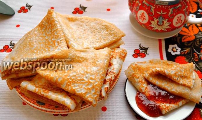 Блины на минералке