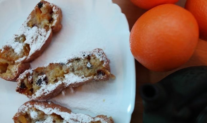 Постный апельсиновый кекс с тыквой