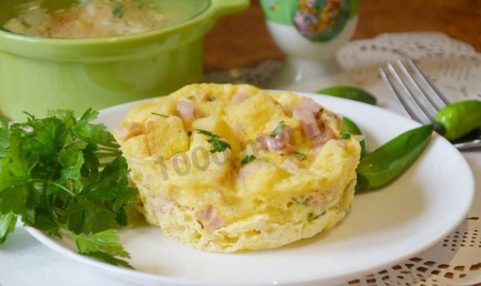 Быстрый омлет в микроволновке