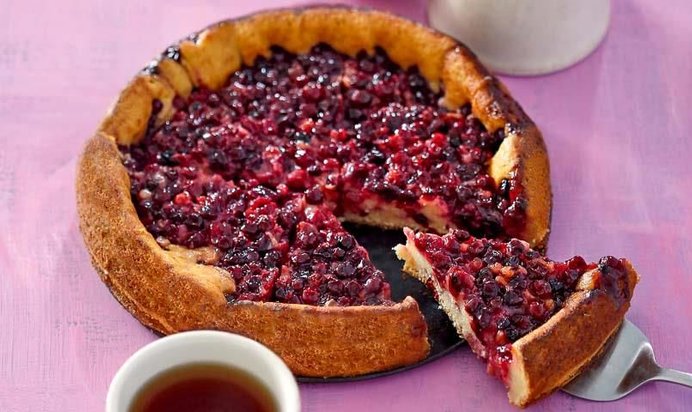 Кекс с клюквой