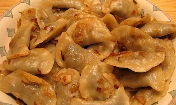 Вареники с шампиньонами