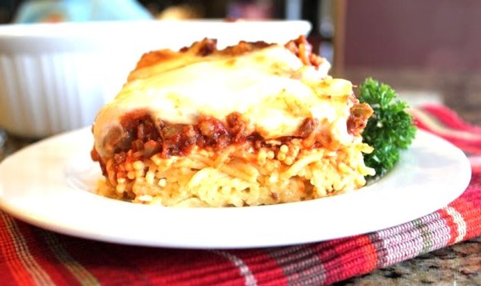 Запеканка из спагетти