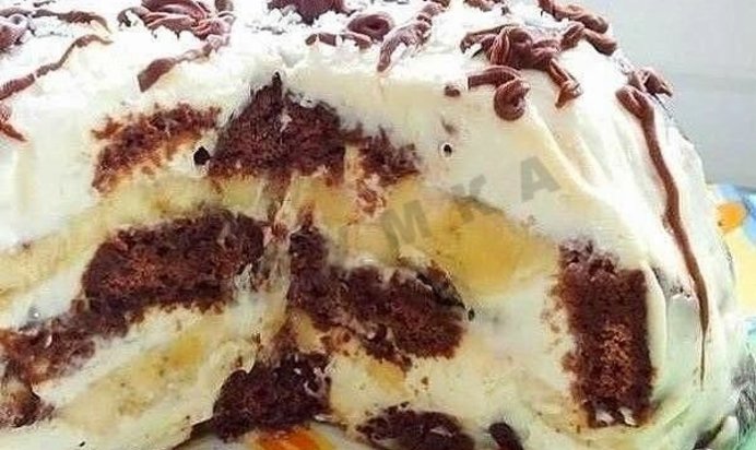 Торт из шоколадных пряников