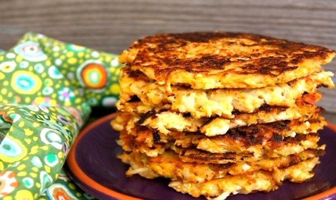 Капустно-картофельные оладьи