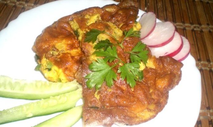 Омлет по-деревенски