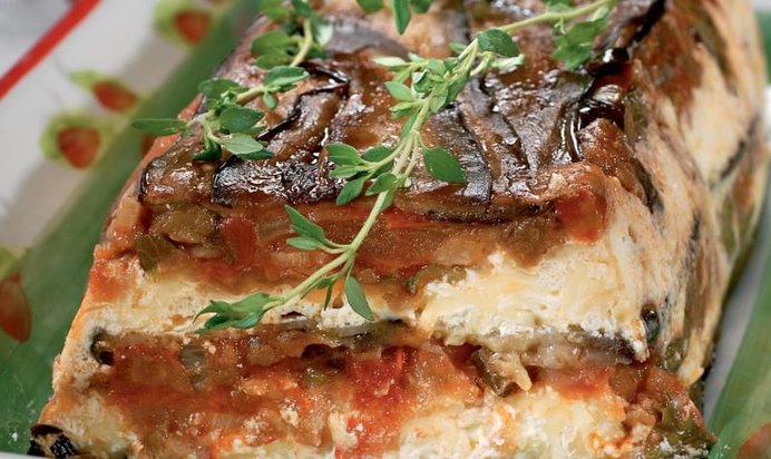 Запеканка из баклажанов с помидорами