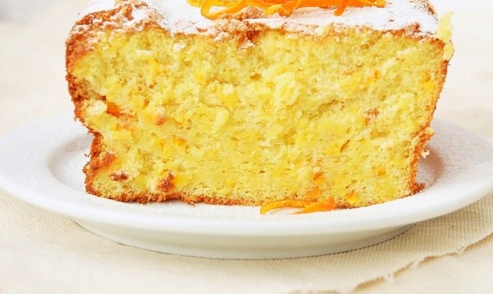 Апельсиновый кекс с изюмом