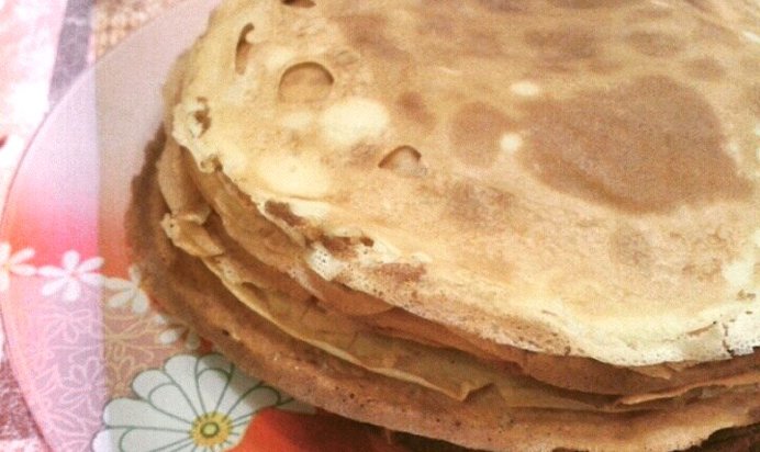 Простые тонкие блины