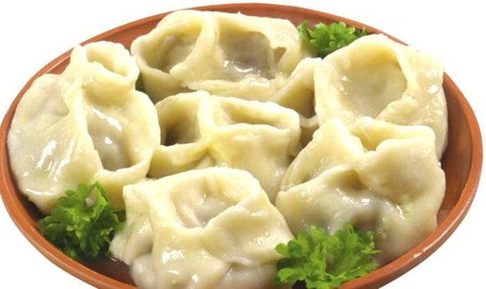 Манты с капустой и фаршем