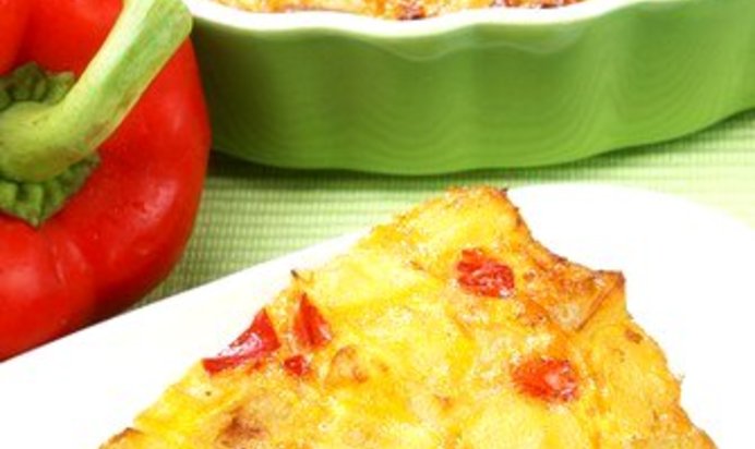 Тортилья с картофелем и сладкими перцами