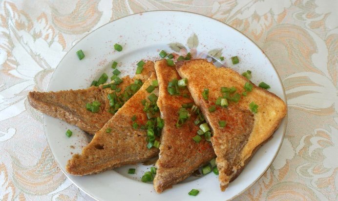 Гренки в яйце