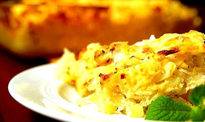 Запеканка из сырого картофеля