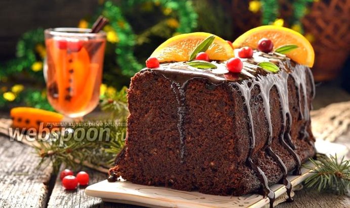 Кекс с шоколадом и красным вином «Новогодний глинтвейн»