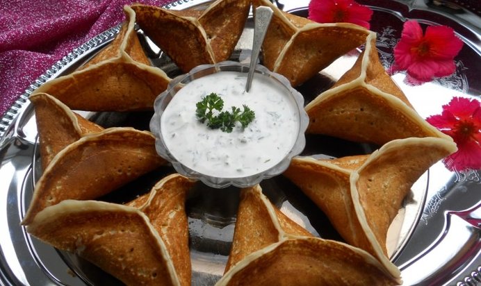 Катаеф с сыром и грибами