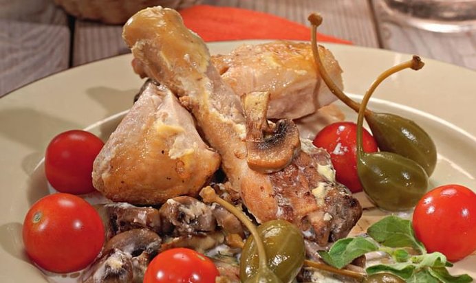 Цыпленок по-нормандски