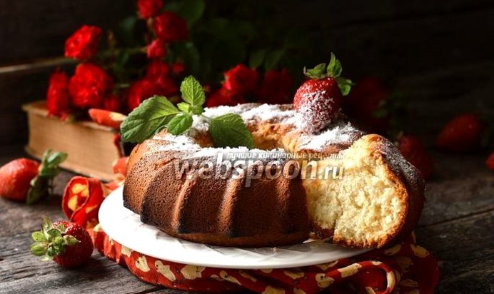 Кокосовый кекс на белках