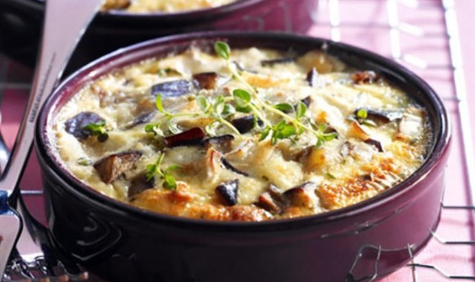 Запеканка с баклажанами