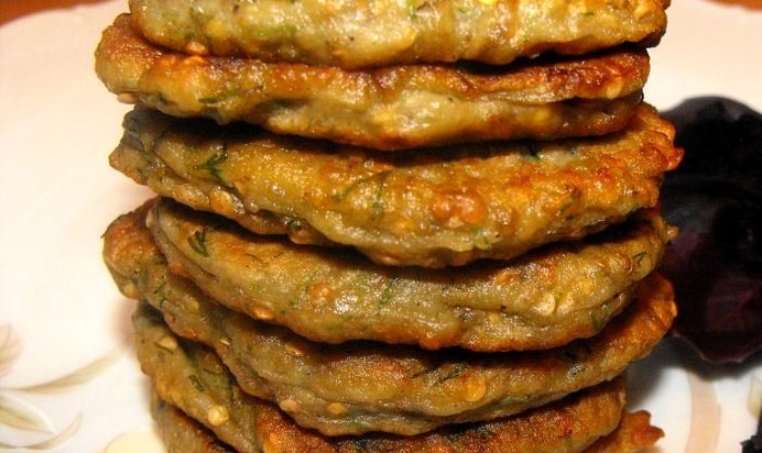 Оладьи из баклажана