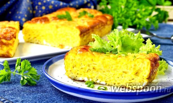 Пышный омлет в духовке